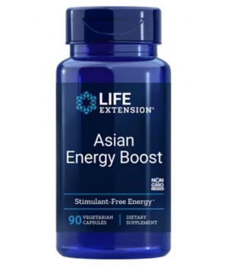 Asian Energy Boost - 90 vegetarian Capsules - Life Extension