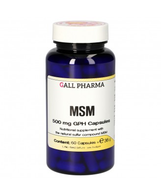 MSM 500 mg GPH (60 Capsules) - Gall Pharma GmbH