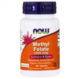 Methyl Folate- 1.000 mcg (90 tablets) - Now Foods