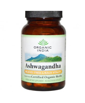 Organic India, Organic, Ashwagandha, 90 Veggie Caps