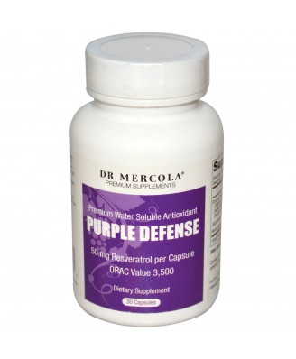 Purple Defense - Premium Water Soluble Antioxidant (30 Capsules) - Dr. Mercola