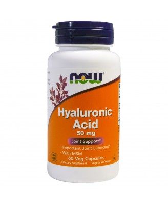Hyaluronic Acid 50 mg (60 Veggie Caps) - Now Foods
