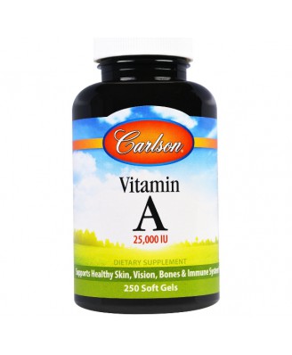 Carlson Labs, Vitamin A, 25000 IU, 250 softgels