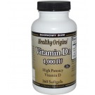 Vitamin D3 1000 IU (360 Softgels) - Healthy Origins