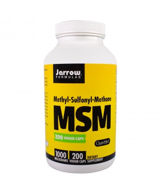 Jarrow Formulas, MSM, Methyl-Sulfonyl-Methane, 1,000 mg, 200 Veggie Caps