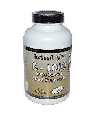 Healthy Origins, E-1000, 120 Softgels