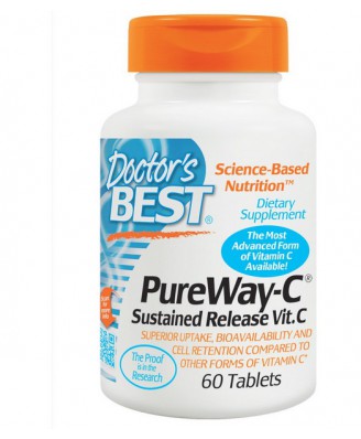 Doctor's Best, PureWay-C, Sustained Release Vit. C, 60 Tablets