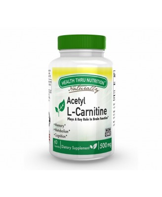 Acetyl L-Carnitine 500mg (non-GMO) (60 Vegicaps) - Health Thru Nutrition