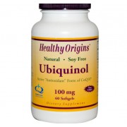 Healthy Origins, Ubiquinol, New Soy Free, Non-GMO Formula, 100 mg, 60 Softgels