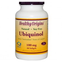 Healthy Origins, Ubiquinol, New Soy Free, Non-GMO Formula, 100 mg, 60 Softgels