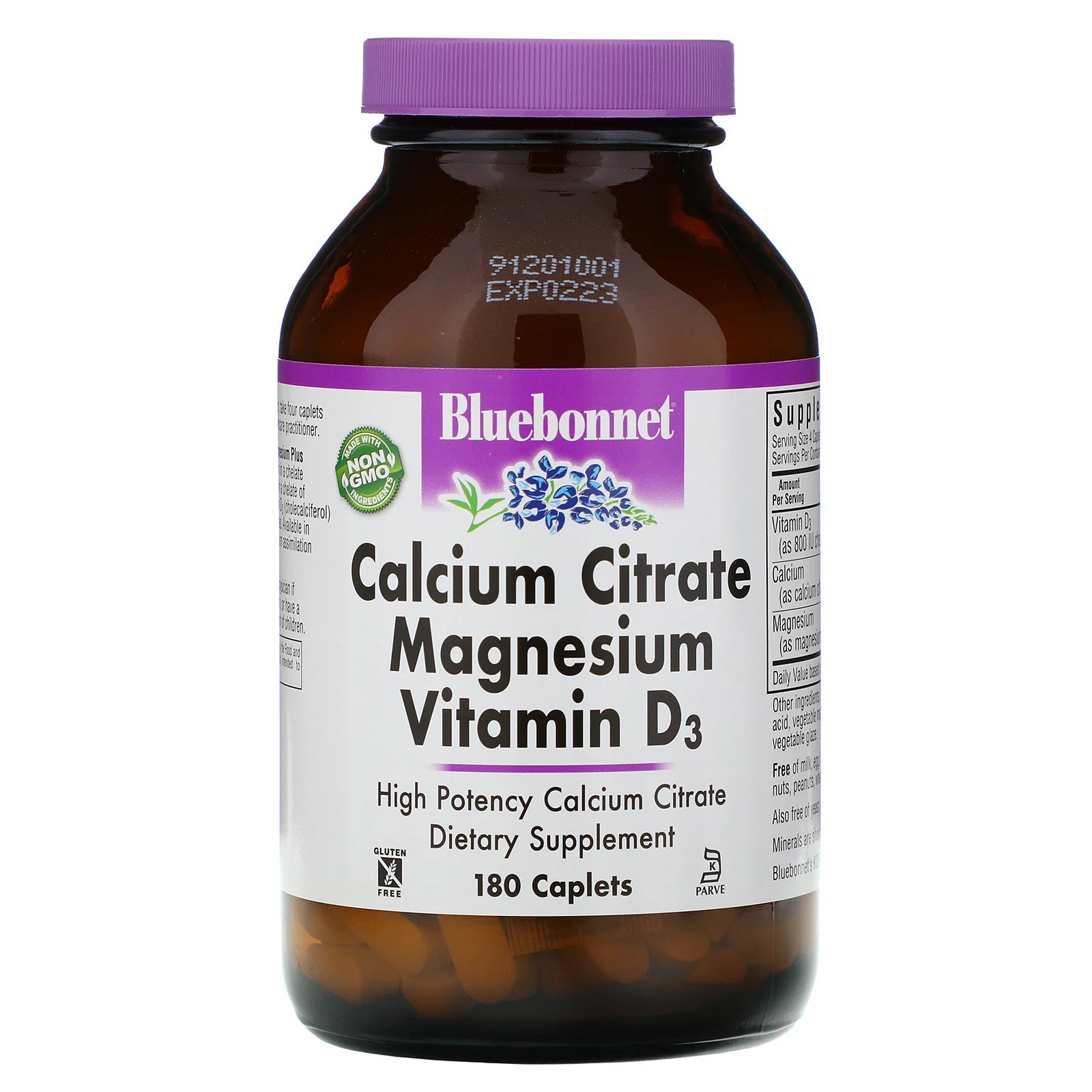 Buy Calcium Citrate Magnesium Vitamin D3 (180 caplet) Nut