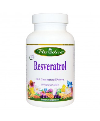 Paradise Herbs, Resveratrol, 180 Veggie Caps