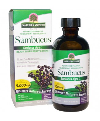 Nature's Answer, Sambucus, Black Elder Berry Extract, 4 fl oz (120 ml)