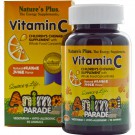 Vitamin C, Children's Chewable Supplement, Natural Orange Juice Flavor (90 Animals) - Nature's Plus