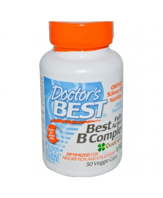 Doctor's Best, Best Fully Active B Complex, 30 Veggie Caps