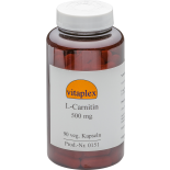 L-Carnitin 500 mg (90 vegetarian capsules) - Vitaplex
