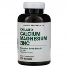 Chelated Calcium Magnesium Zinc (250 tablets) - American Health