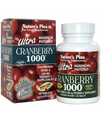 Ultra Cranberry 1000 (60 Tablets) - Nature's Plus