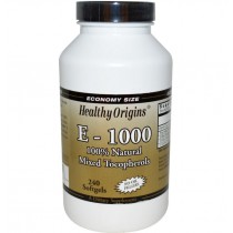 Healthy Origins, E-1000, 100% Natural Mixed Tocopherols, 240 Softgels